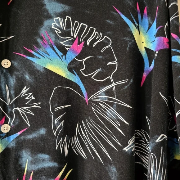 ORIGINAL USE Tropical Button Down Shirt Mens Tops Collared Casual Wear Size XXL - Picture 6 of 12